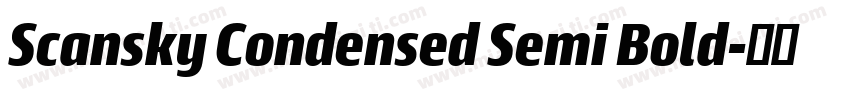 Scansky Condensed Semi Bold字体转换